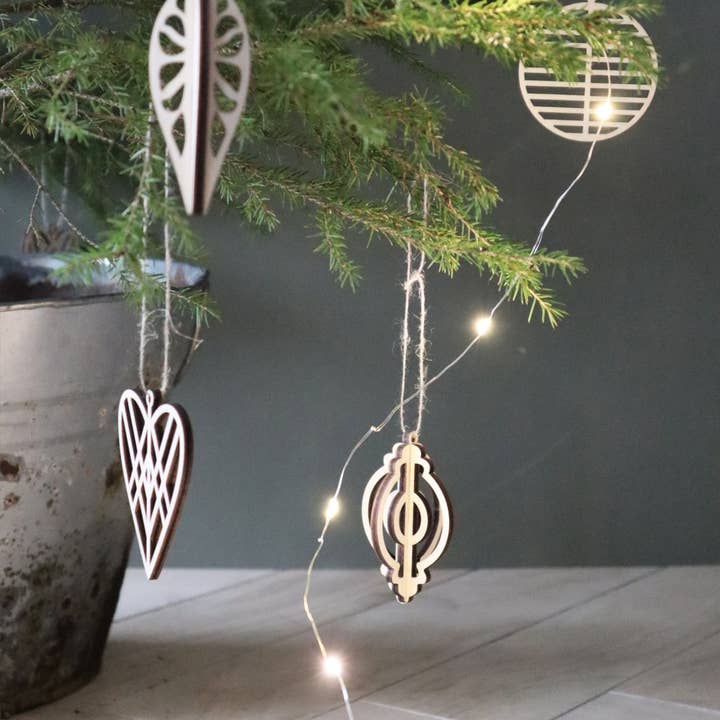Papurino - Wholesale Ornament Set - Christmas tree decors, Scandinavian Christmas 2 pcs