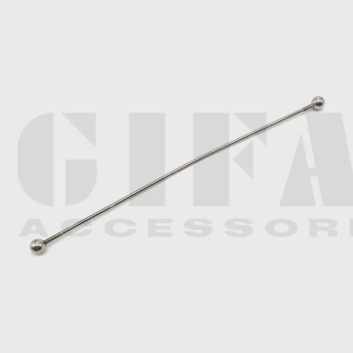 Gifa Accessori - Wholesale Clothes Hangers - Threaded iron rod with spheres 22 cm Nickel0