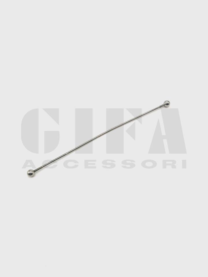 Threaded iron rod with spheres 22 cm Nickel for wholesale by Gifa Accessori