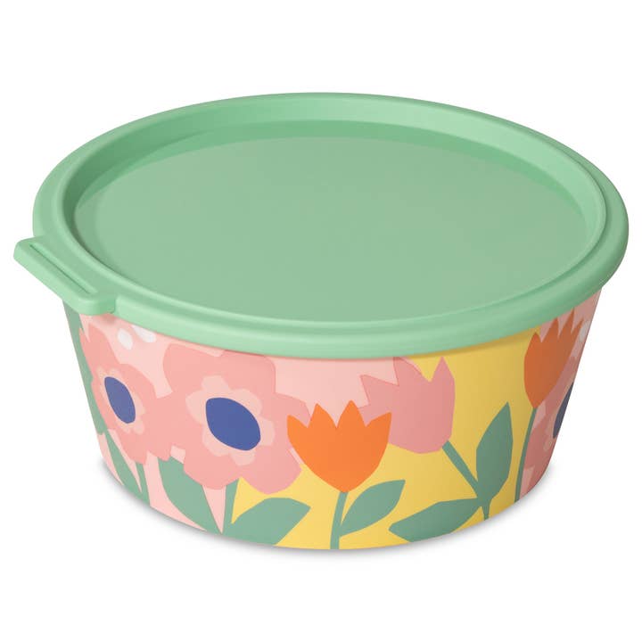Bowl with Lid NORA BOX 2.2l BLOOMS for wholesale by Koziol ideas for friends GmbH