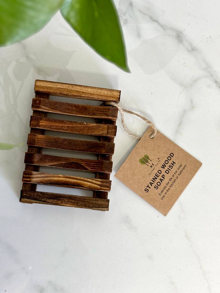 Portasapone in legno tinto | Ecologico | Zero Waste per la vendita all'ingrosso da parte di Me Mother Earth
