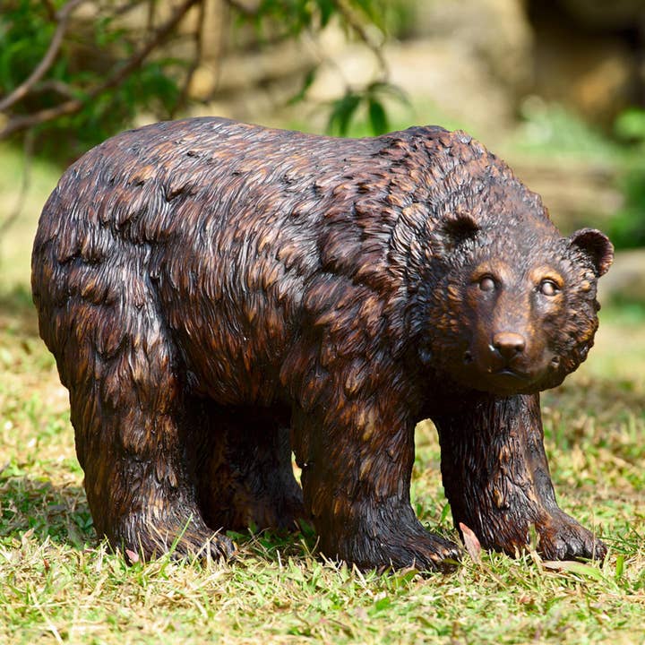 Rust Finish Garden Bear for wholesale by SPI Home