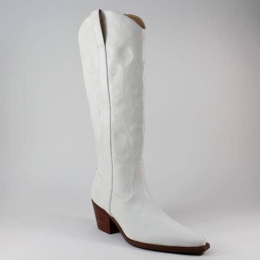 Mars Sky Shoes Wholesale - Wholesale Cowboy Boots - Women's - Arider Girl BRANDY Block Heel Embroidered Knee High Boots