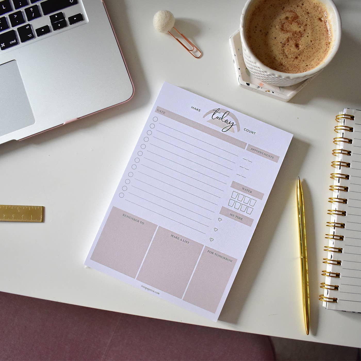 Três Paper Co - Wholesale Planner - Daily Planner Pad - 50 pages for daily plans/to do lists2