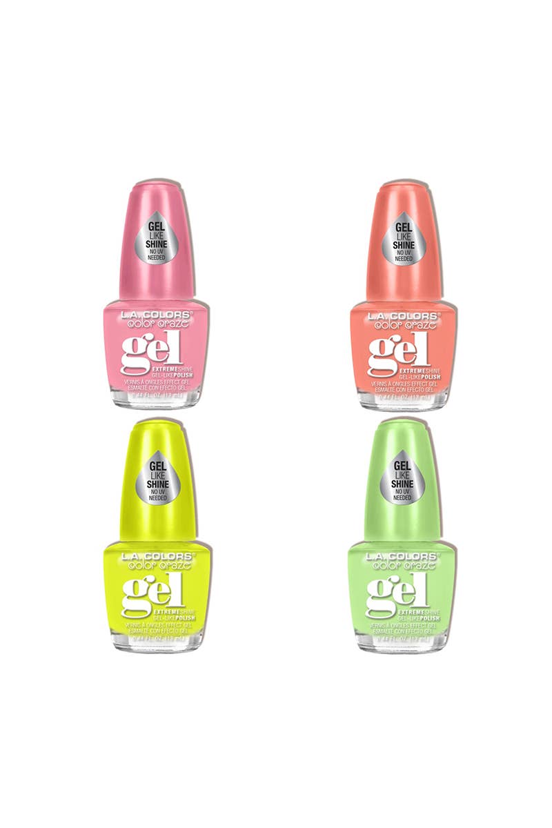 PINEAPPLE Beauty - Wholesale Nail Polish - LA Colors CLAC445 Creamy Neon Gel Polish Display Set - 24pc2