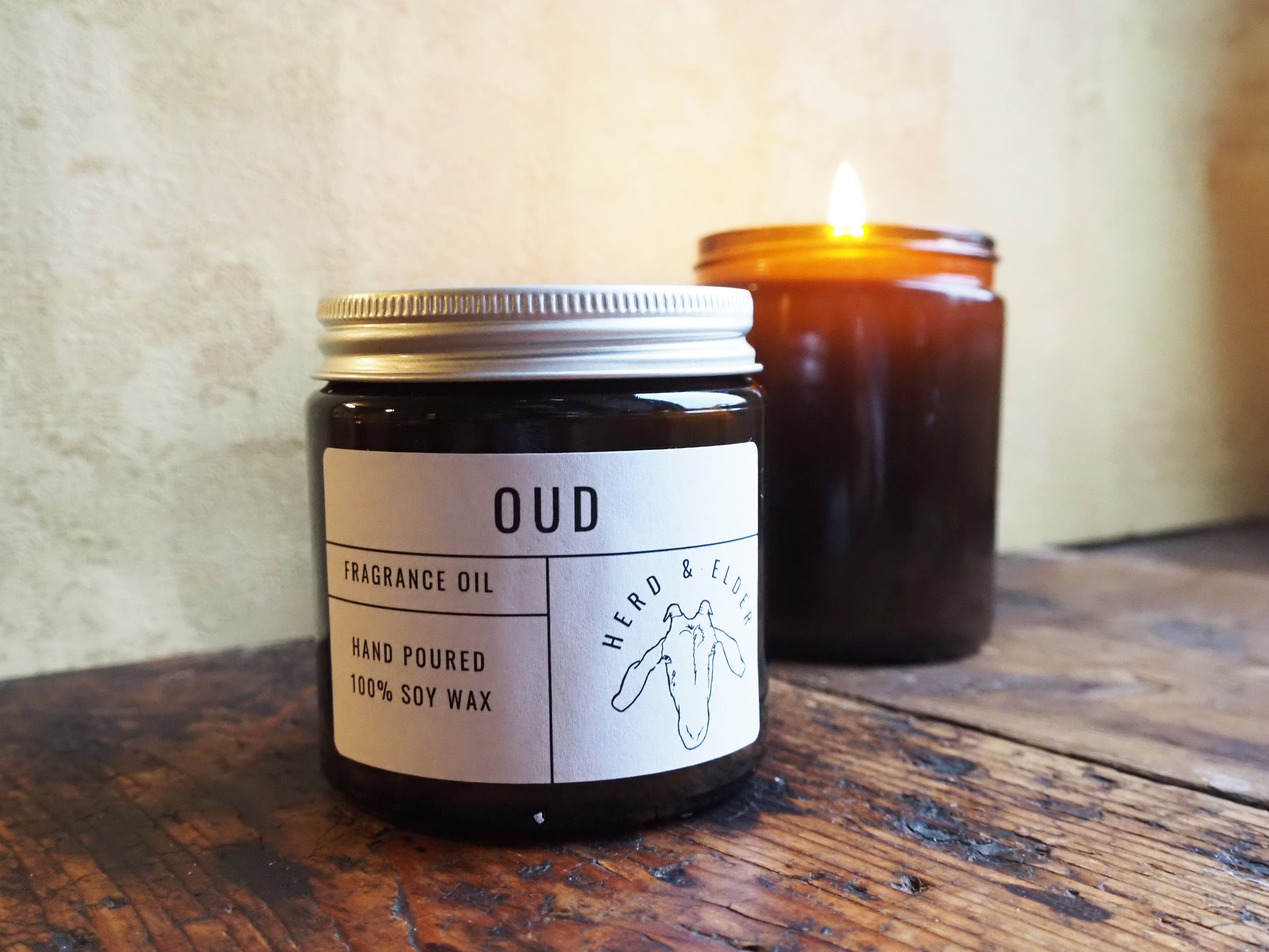Herd & Elder – wholesale Jar/filled candle – OUD - SOY WAX CANDLE1