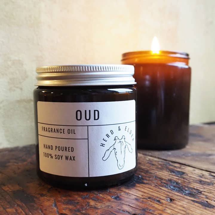Herd & Elder – wholesale Jar/filled candle – OUD - SOY WAX CANDLE1