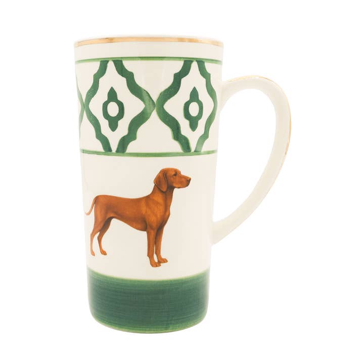 Teacup, Model Vizsla, 18 Karat Gold, green for wholesale by Michael Platin Design MW production GmbH & Co. KG