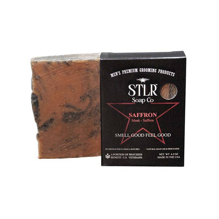 Zeepreep met saffraan voor wholesale door STLR Soap Company