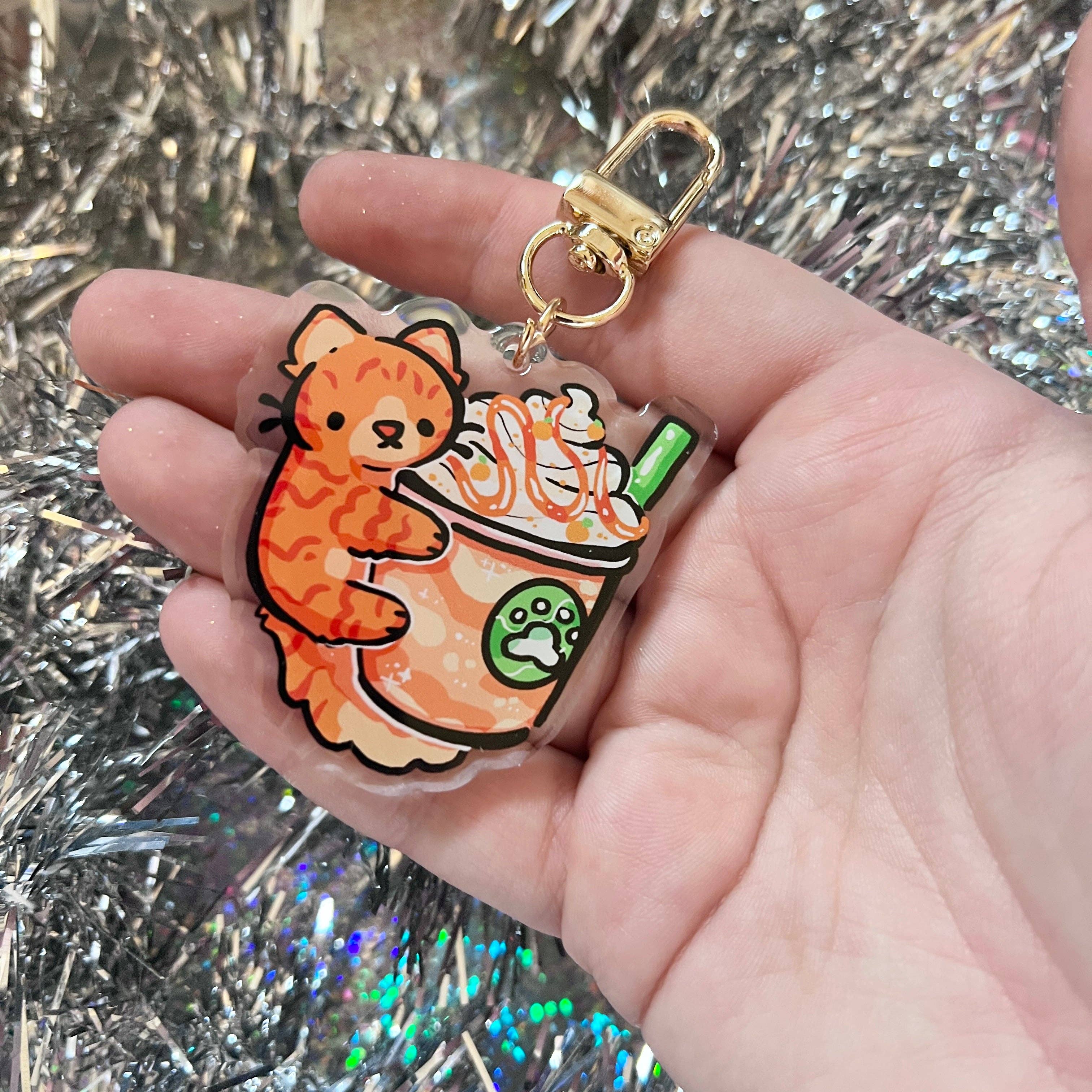 Woolblossom - Wholesale Keychain - Women's - Kitty Frappe ~ Acrylic Charms7