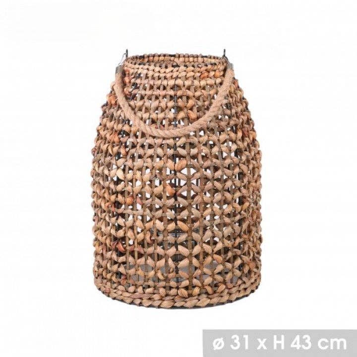 Mya natural lantern - XXL LARGE SIZE - wicker bamboo rattan decoration for indoor & outdoor use for wholesale by Boutique Huléti