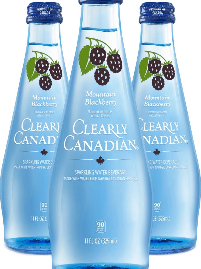 Mountain Blackberry Sparkling Water for wholesale by Clearly Canadian Sparkling Water