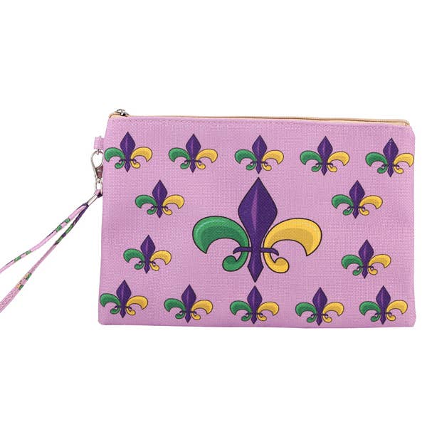 Borsa da polso da donna a tema Fleur Di Lis per la vendita all'ingrosso da parte di Nima Accessories Inc
