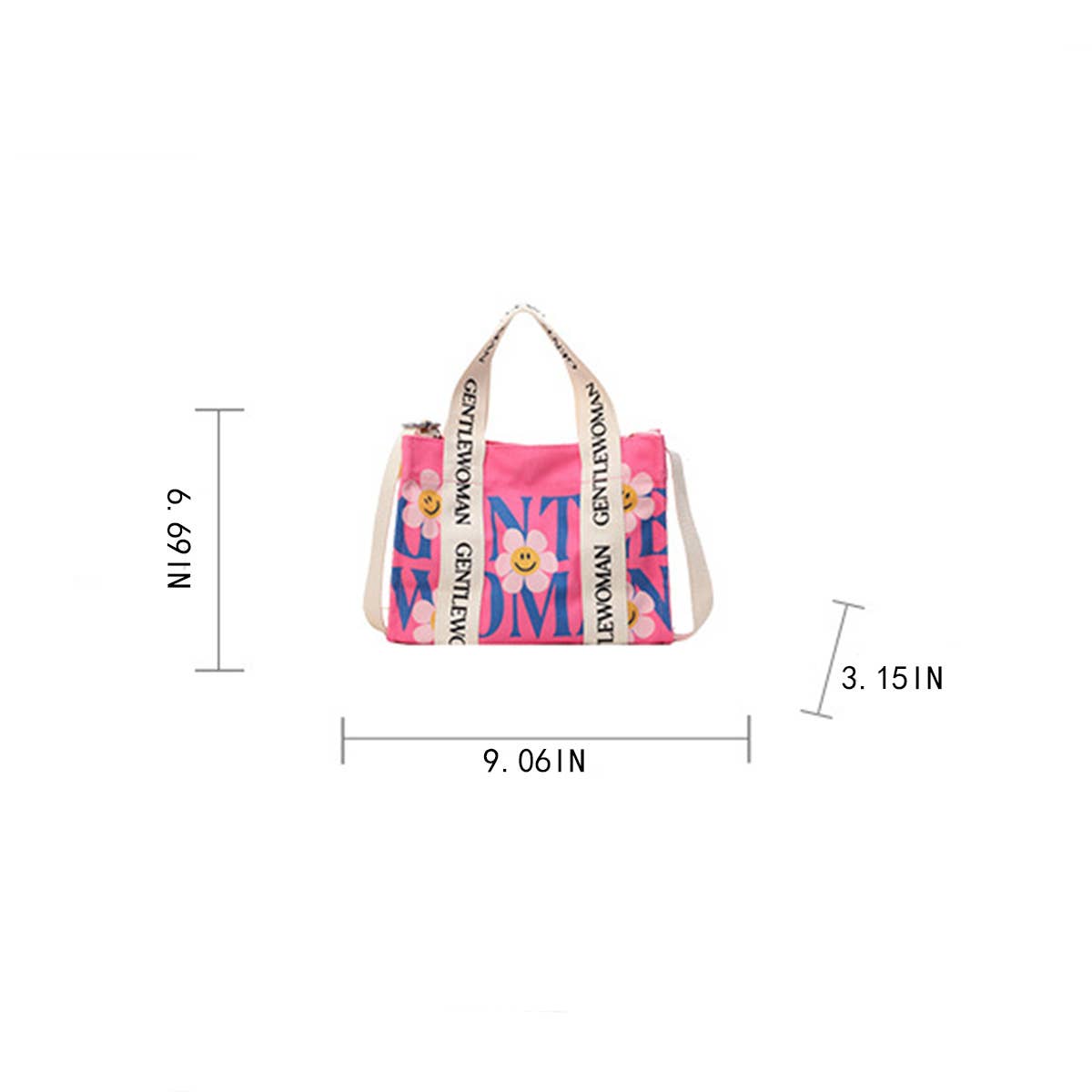 ACCITY - Wholesale Tote Bag - Women's - CASUAL PRINTED LETTER CANVAS BAG_CWAB26747