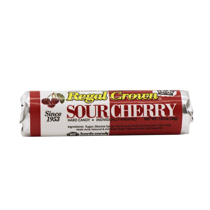 Grandpa Joe's Candy Shop - Wholesale Hard Candy - Regal Crown Candy Sour Cherry, 24ct