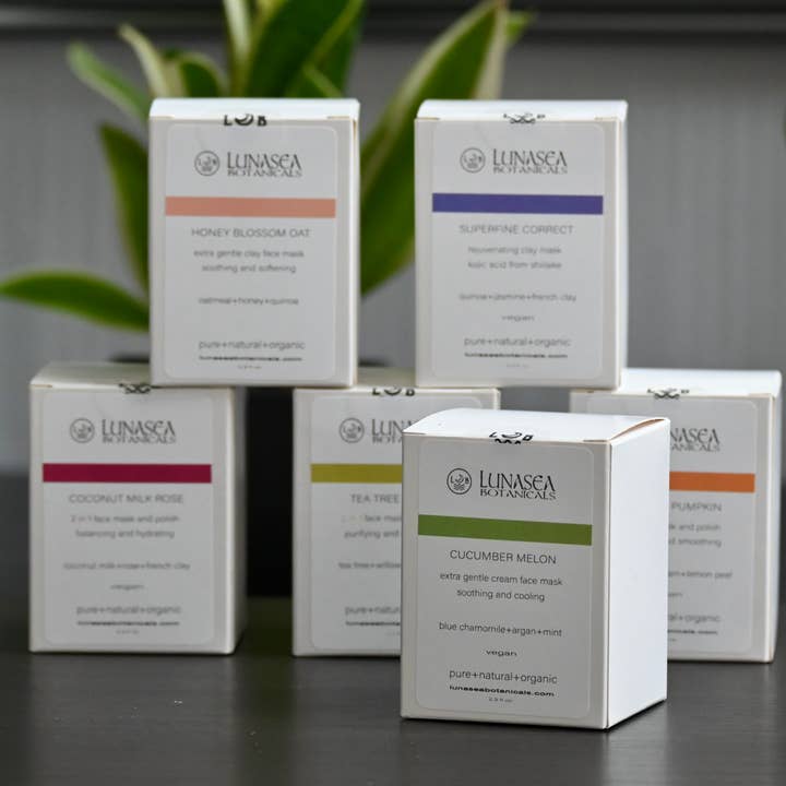 lunasea botanicals - Wholesale Skincare face mask - Cucumber Melon Soothing Cream Mask5