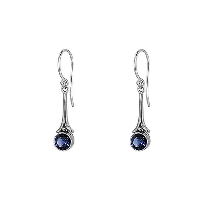 Argent Sterling et Saphir Bleu Pendants pour la vente par SITA