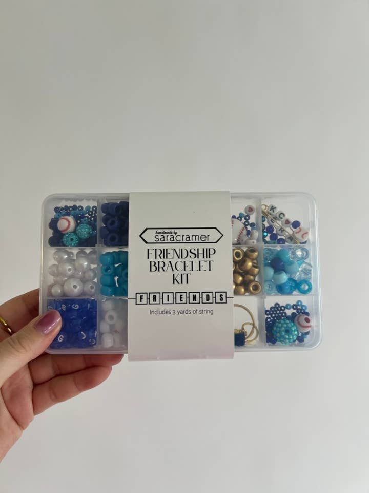 Blue DIY Friendship Bracelet Making Kit for wholesale by Sara Cramer Jewelry