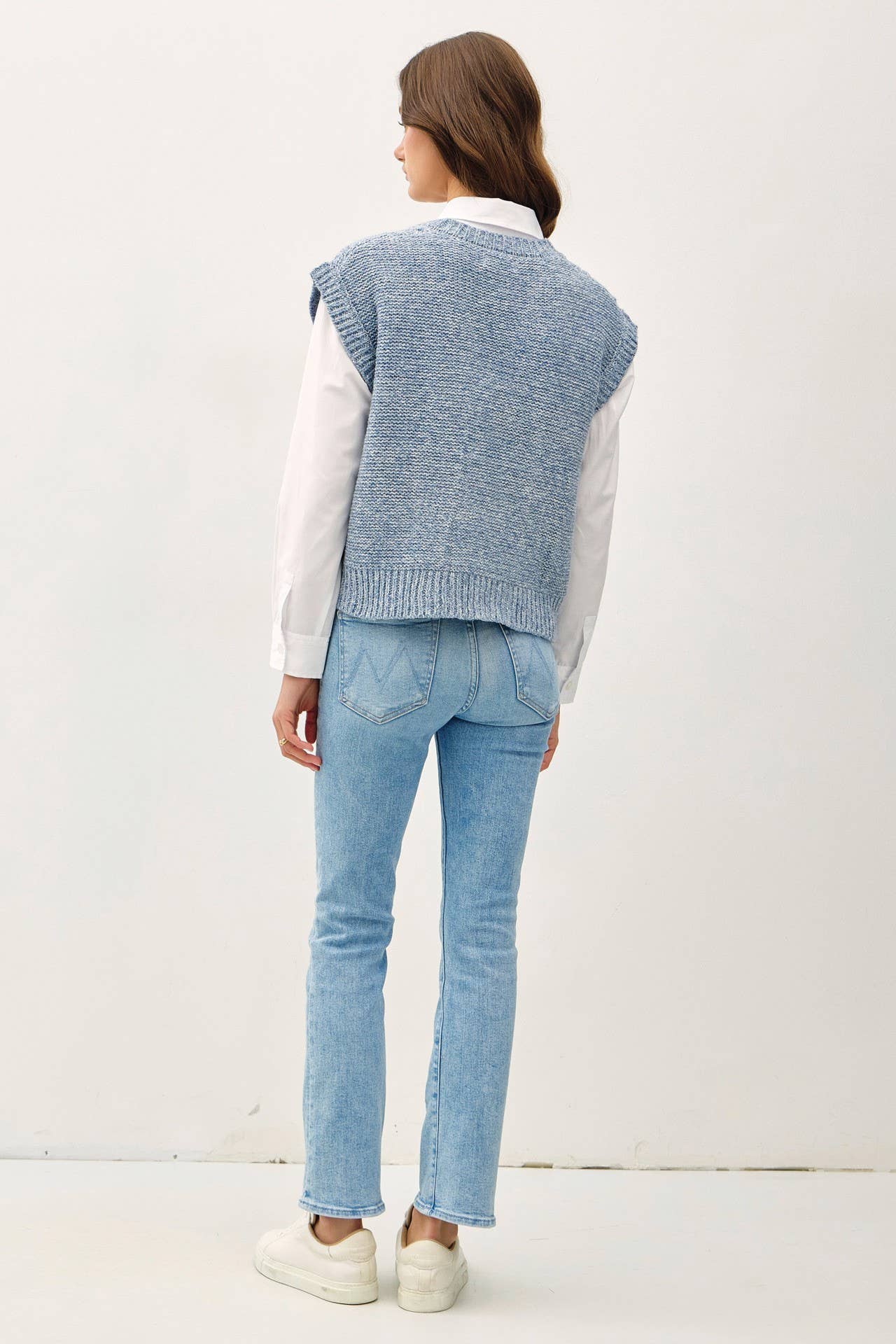 Be Cool - Wholesale Sweater Vest - Women's - CHUNKY CABLE KNIT SWEATER VEST8