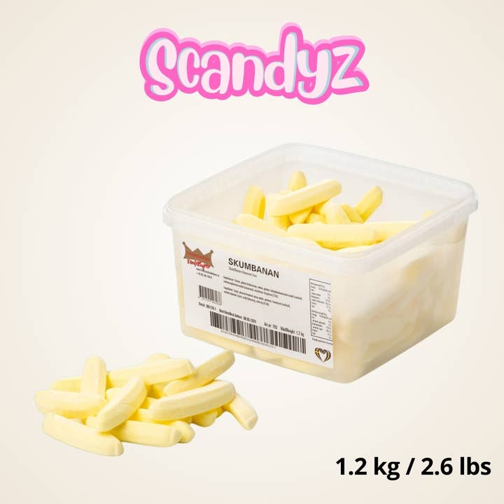 Skumbananer – Banan Skumslik 1,2 kg for engroshandel hos Scandyz