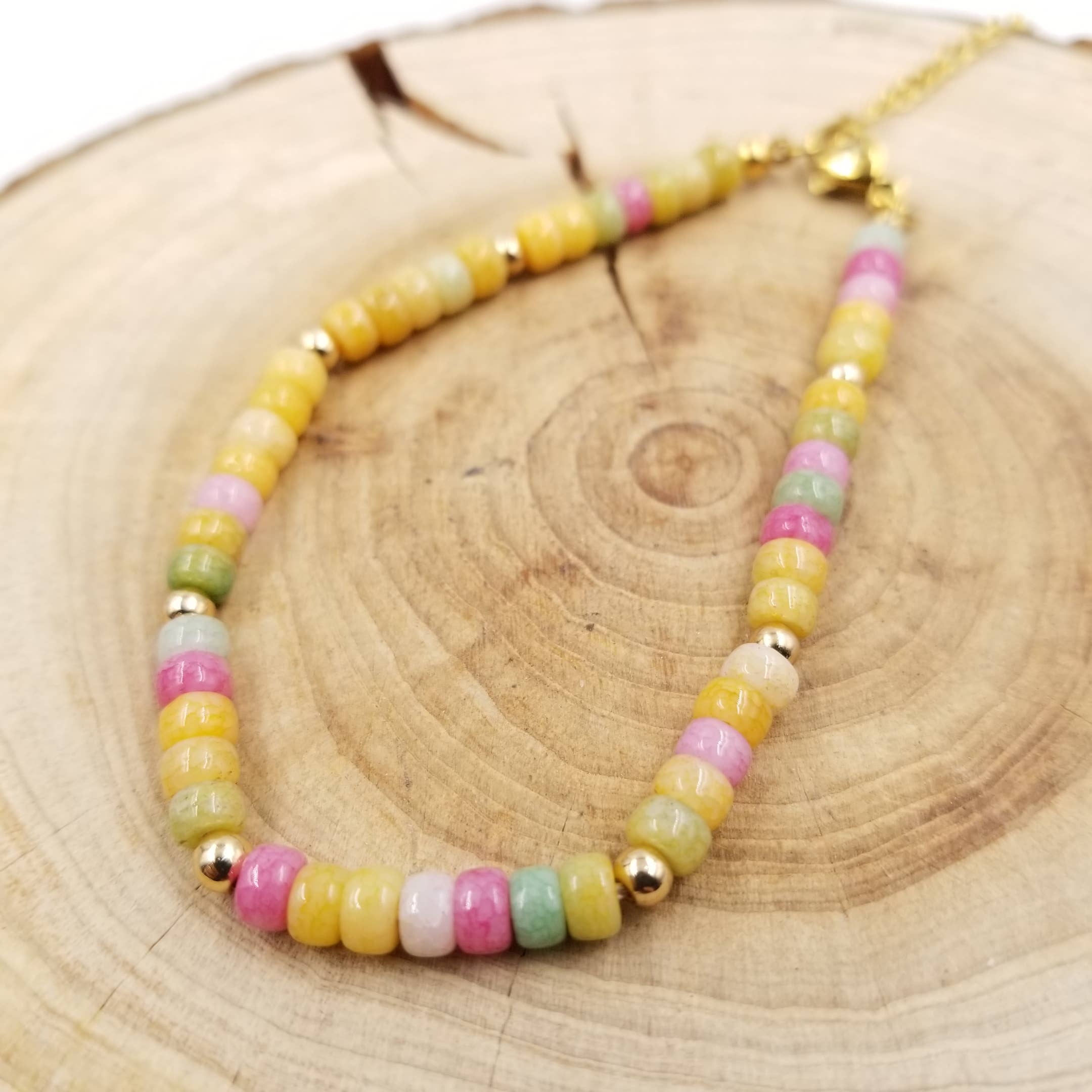 CHAKRA JEWELRY – wholesale Pärlarmband – Dopaminarmband med pärlor i natursten2