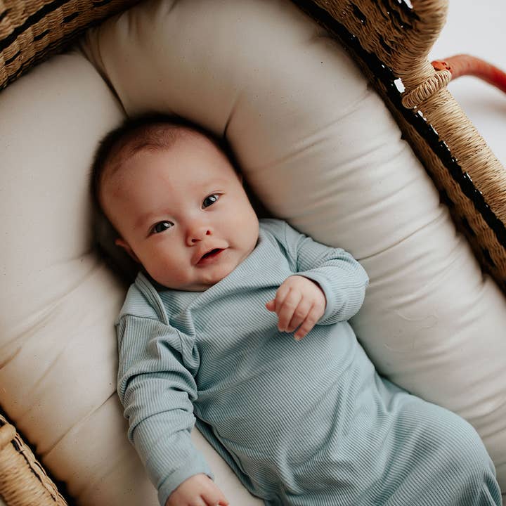 Three Little Tots - Wholesale Babygown - Baby - Blue Bird Knotted Gown17