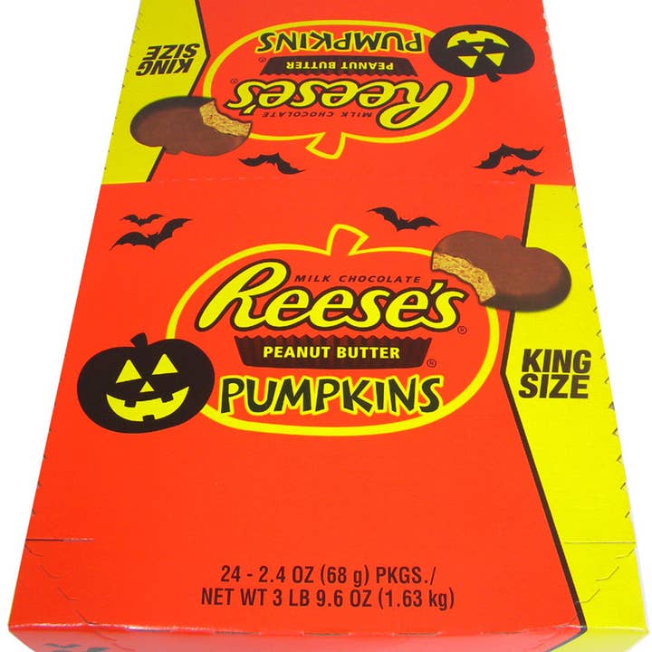 Reese's Peanut Butter Pumpkin King Size Box 2.4oz - 24ct for wholesale by I Got Your Candy