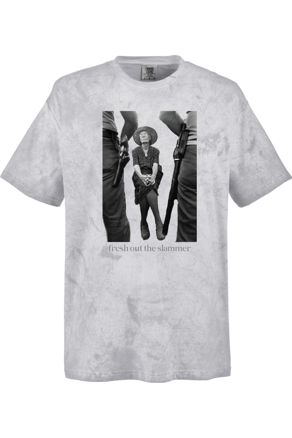 Sock Religious – Großhandel T-Shirt mit Siebdruck – Unisex – Frisch aus dem Knast - Dorothy Day Erwachsenen-T-Shirt - Comfort Colors2