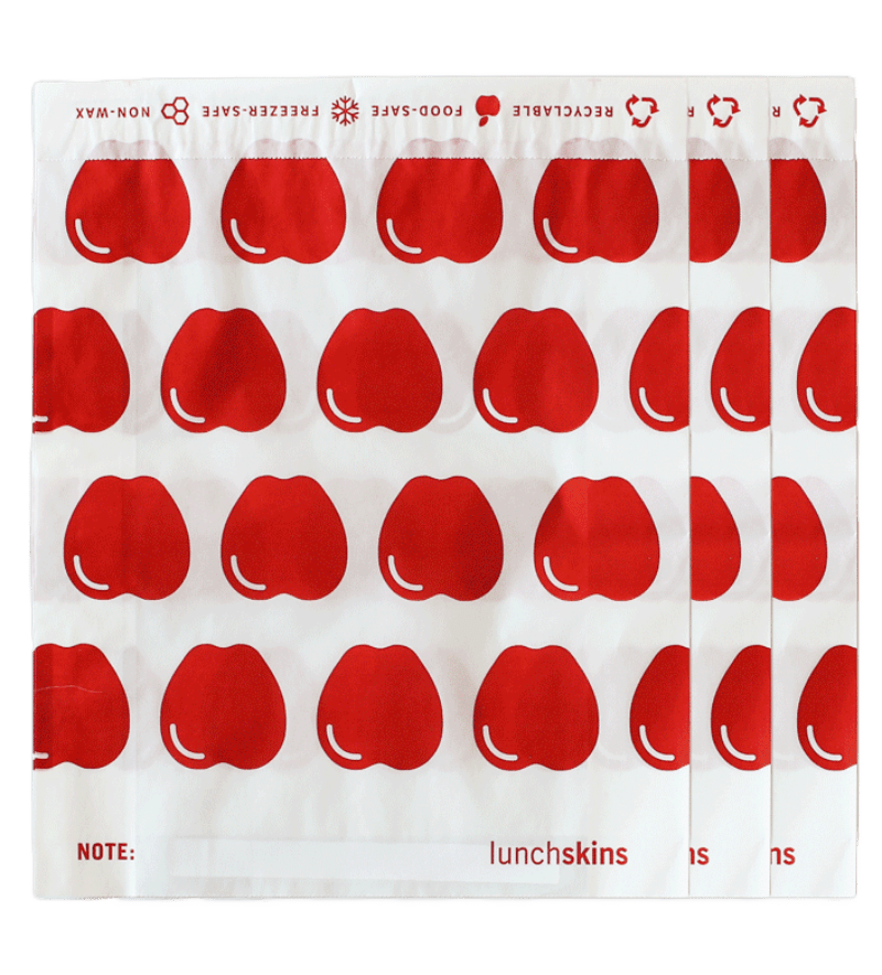 Kitchen Supply Wholesale - Wholesale Food storage wrap/bag - 500 Self-Sealing Sandwich Bags - Apple1