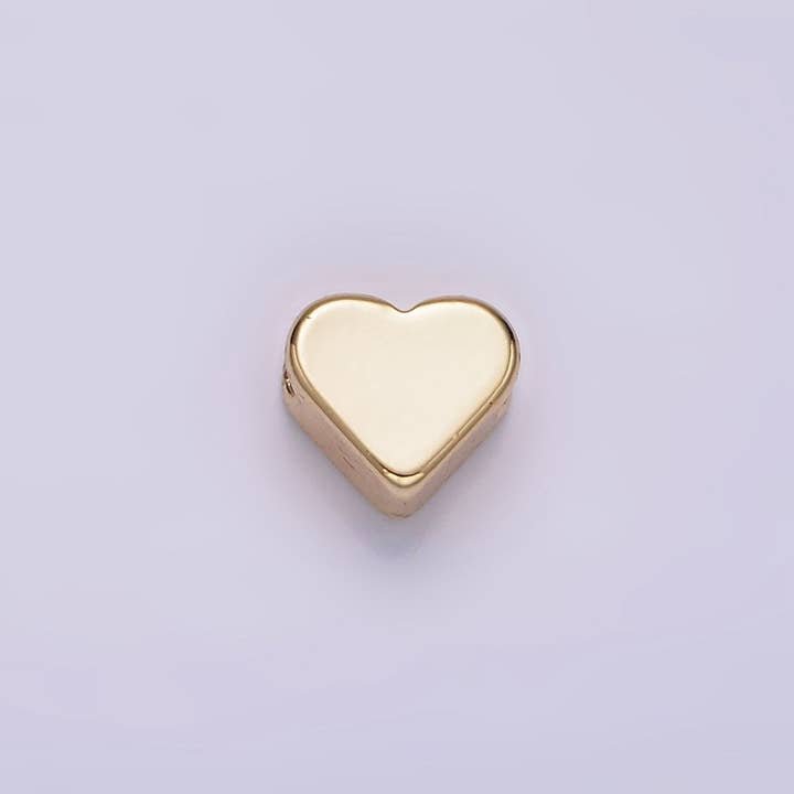 14K Gold Filled 6mm Mini Minimalist Heart Bead | B874 for wholesale by Aim Eternal