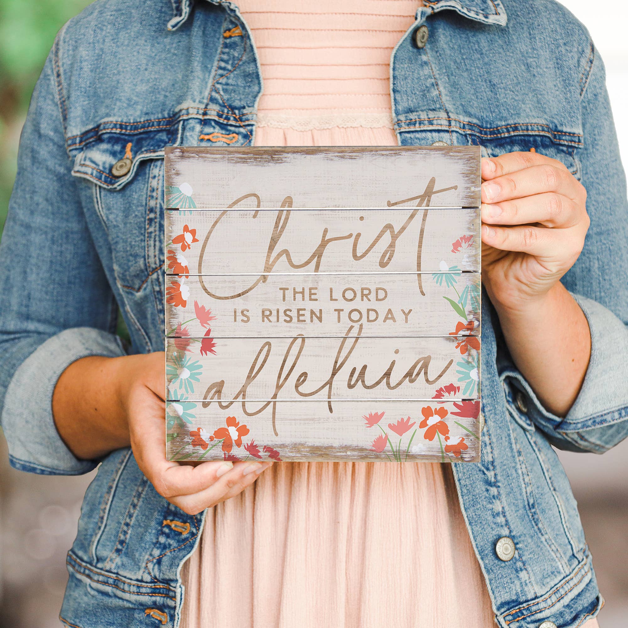 Sincere Surroundings – wholesale Wall sign – Christ Alleluia - Perfect Pallet Petites3