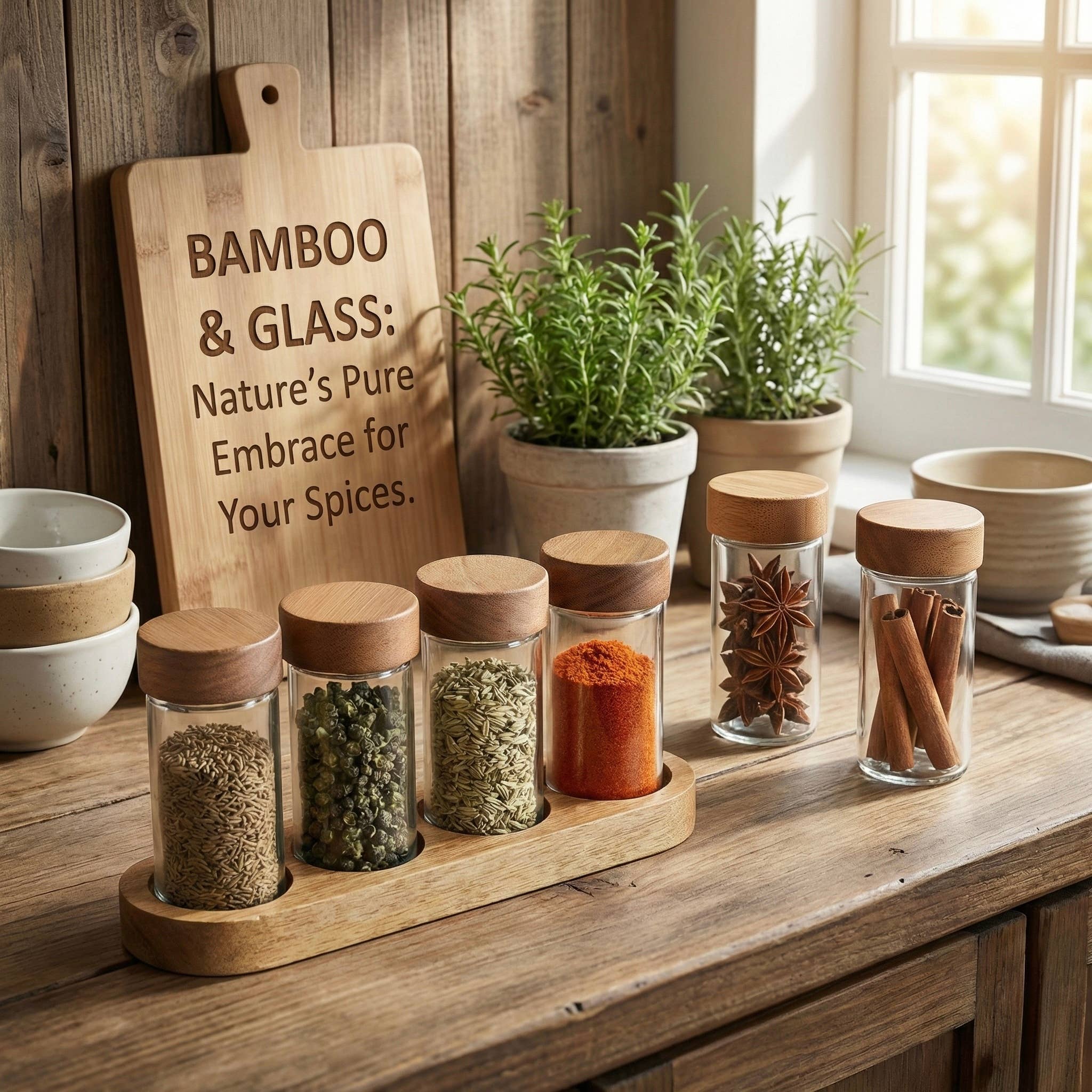 ALETA FARMS - Wholesale Jar - Spice Jar with Sifter, Round Glass, Bamboo lid, 120 ml (4oz)2