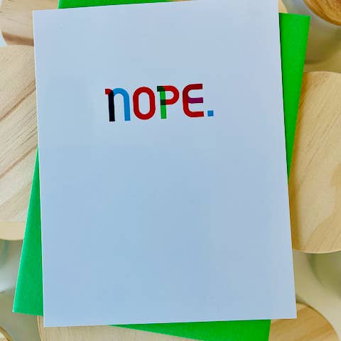 xoLaughlinCo. - Wholesale Stationery/Notecard Set - Nope.