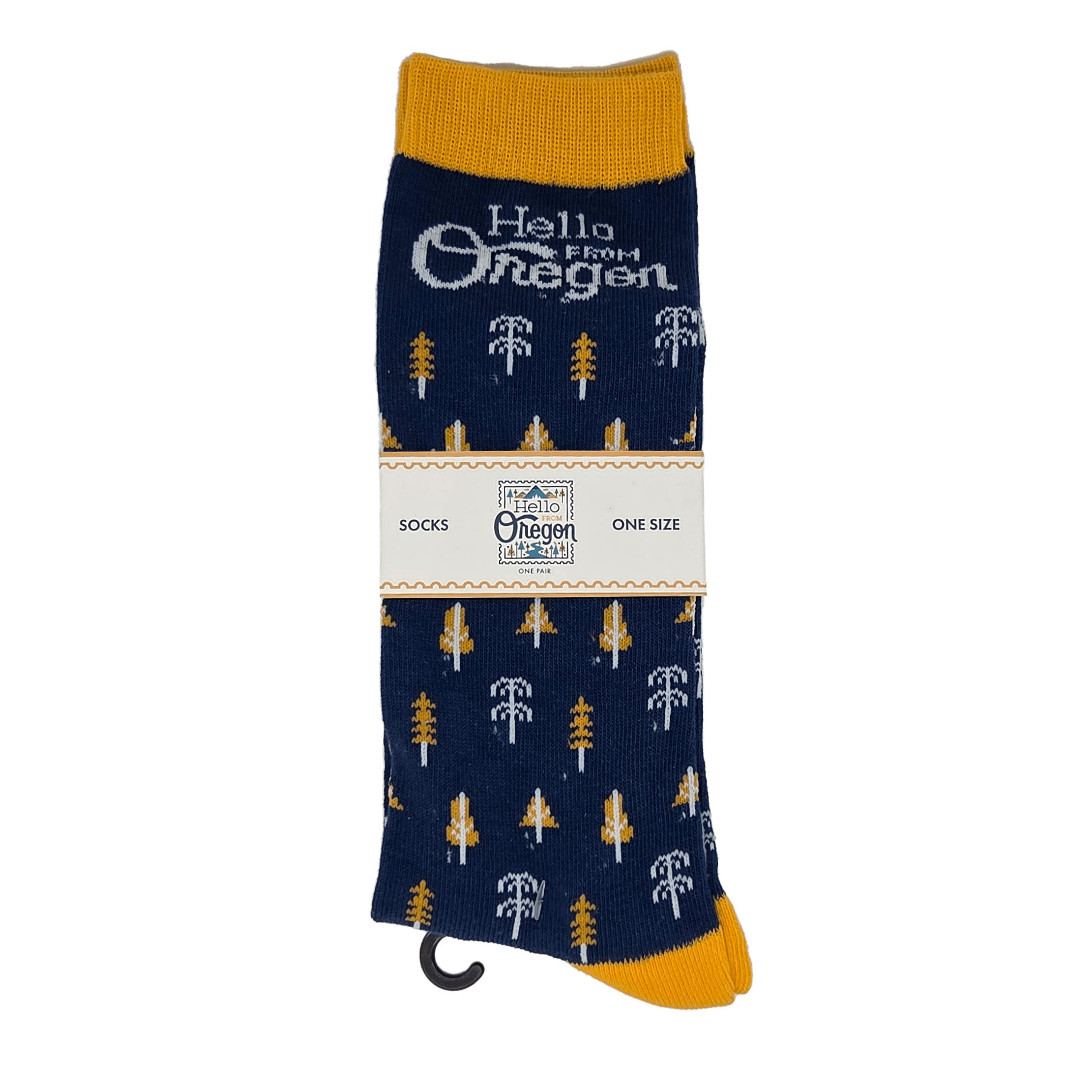 Hello From Oregon - Wholesale Socks - Unisex - Oregon Burst Socks | Navy0