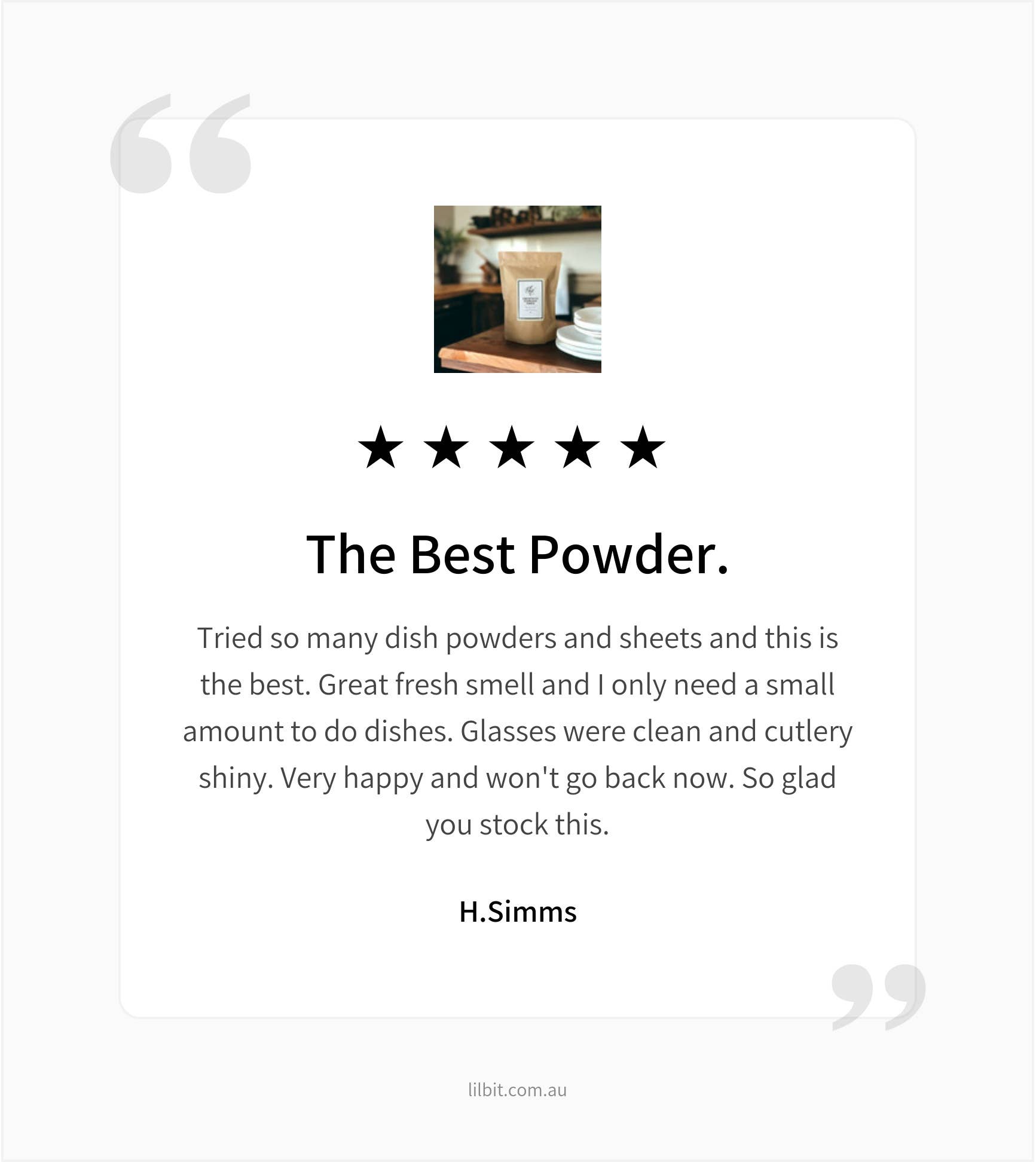 Lil'Bit Better – wholesale Dishwasher soap – Concentrated Eucalyptus Dishwasher Powder 1kg - Eco Friendly6