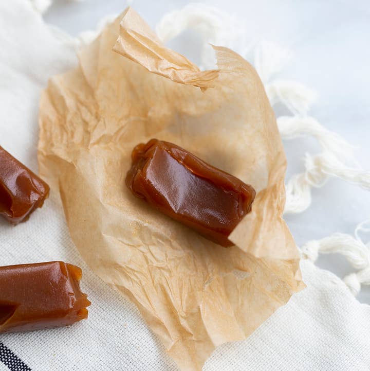 San Juan Island Sea Salt - Wholesale Caramel - Salted Honey Caramels1