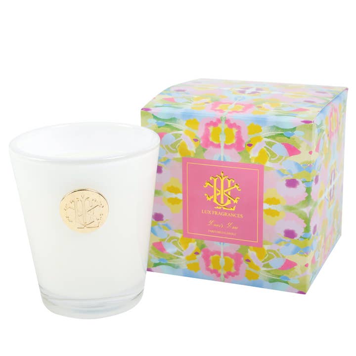 Lover's Lane 8 oz Designer Box Candle - Spring for wholesale by LUX FRAGRANCES