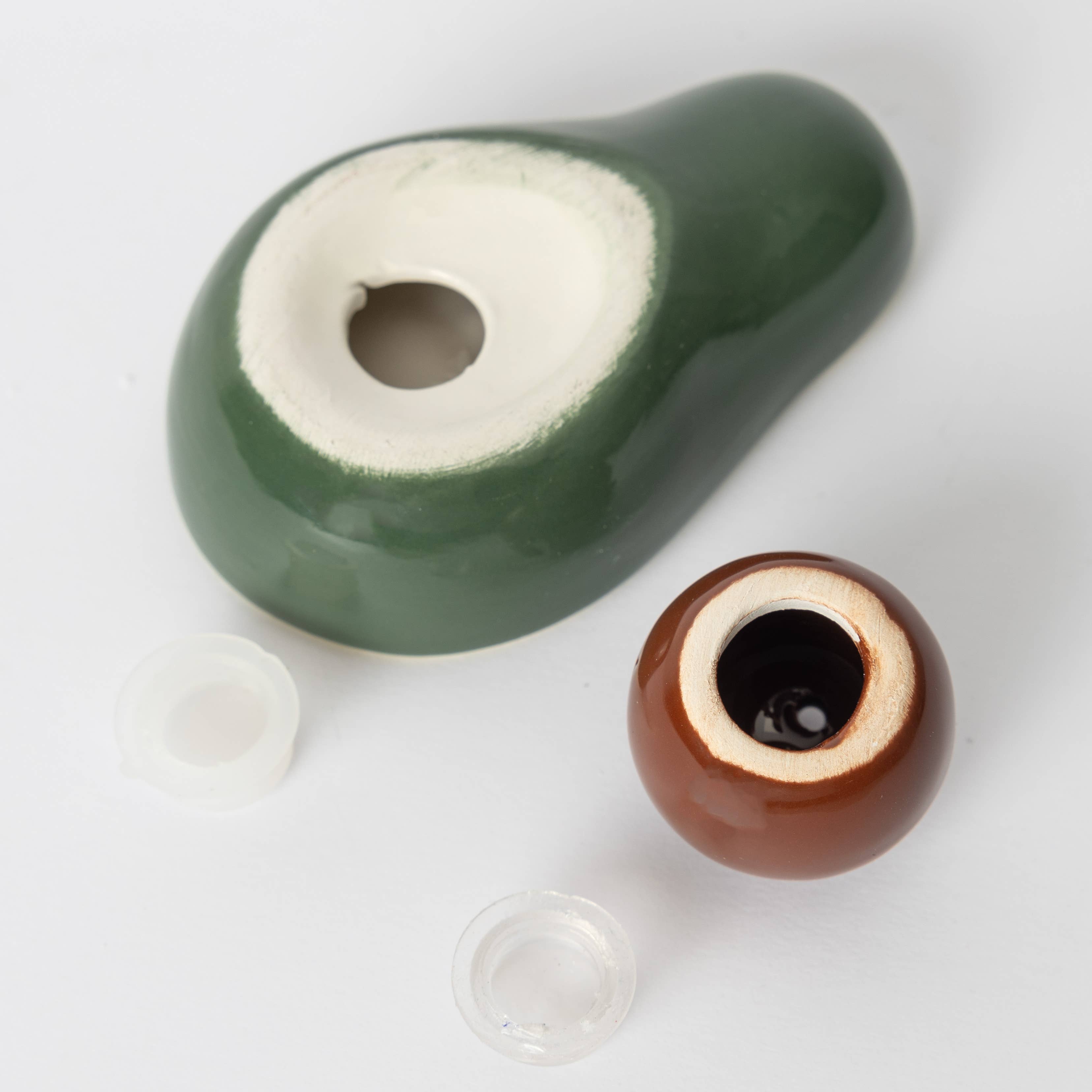 Fisura - Wholesale Salt & Pepper Shaker Set - Salt and pepper shaker Avocado3