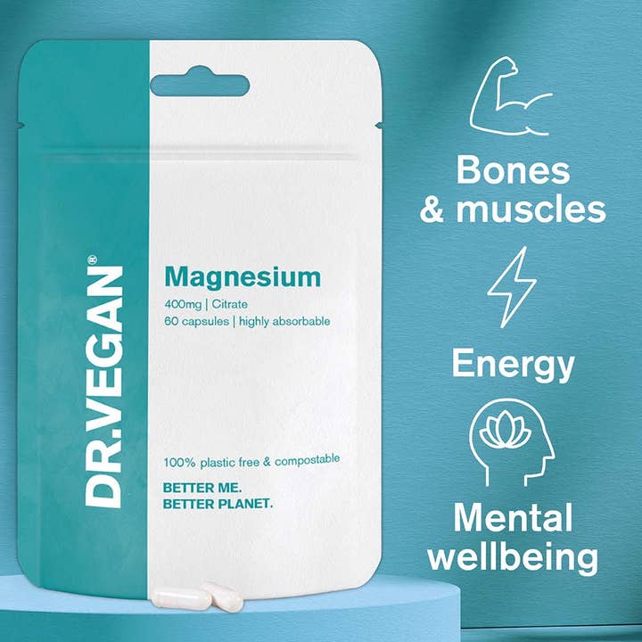 DR.VEGAN - Wholesale Oral Supplement/Vitamin - Magnesium Citrate | 400mg | 60 Capsules | Highly Absorbable5
