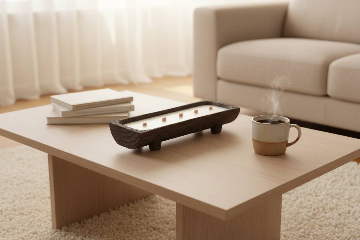 North Country Candle - Wholesale Jar/Filled Candle - Half Log Dough Bowl Candles5