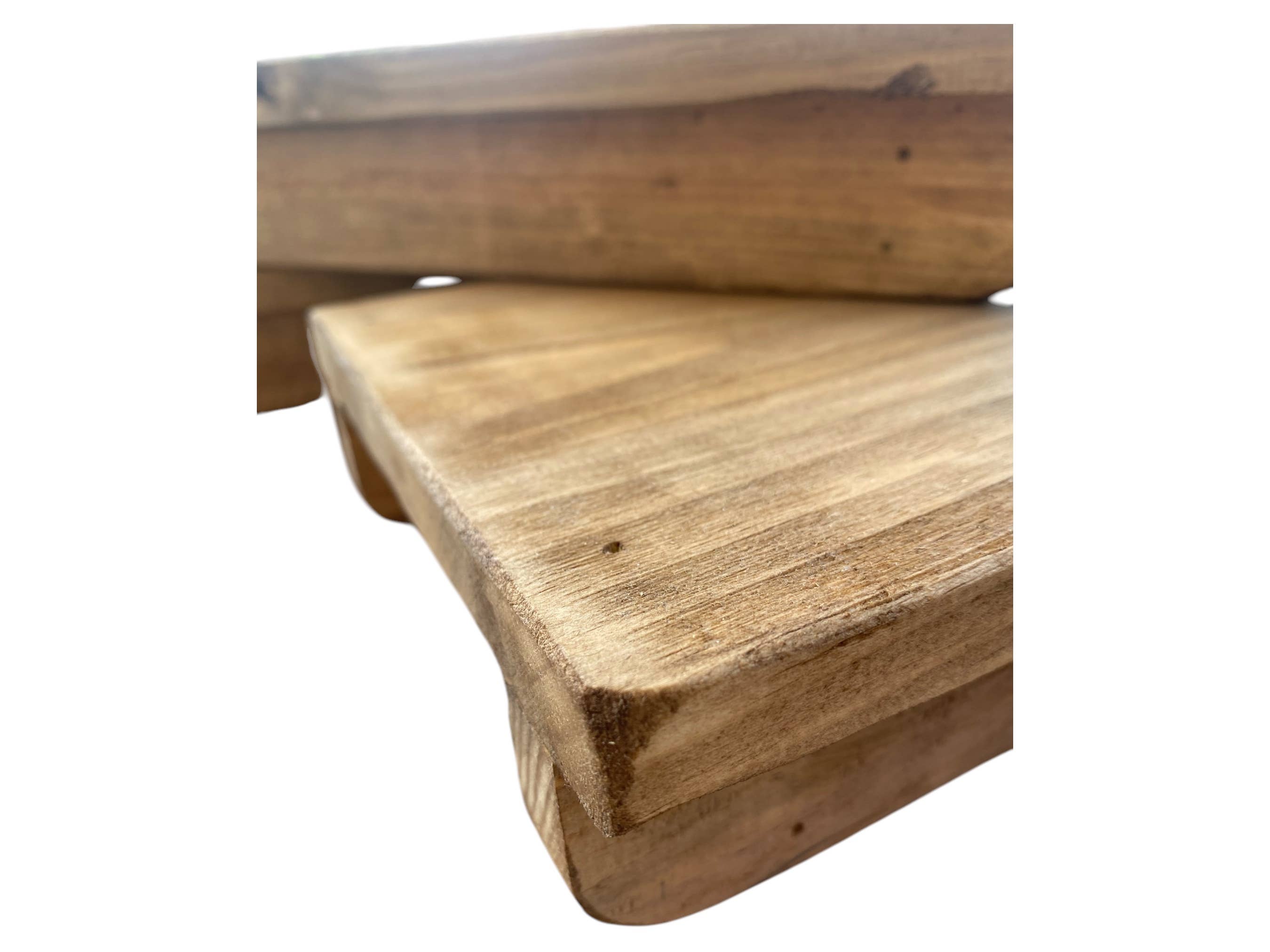 Raw Wood - Vendita all'ingrosso Vassoi decorativi - Vassoio rustico in legno x3, vassoio per bagno, bicchieri da vino5