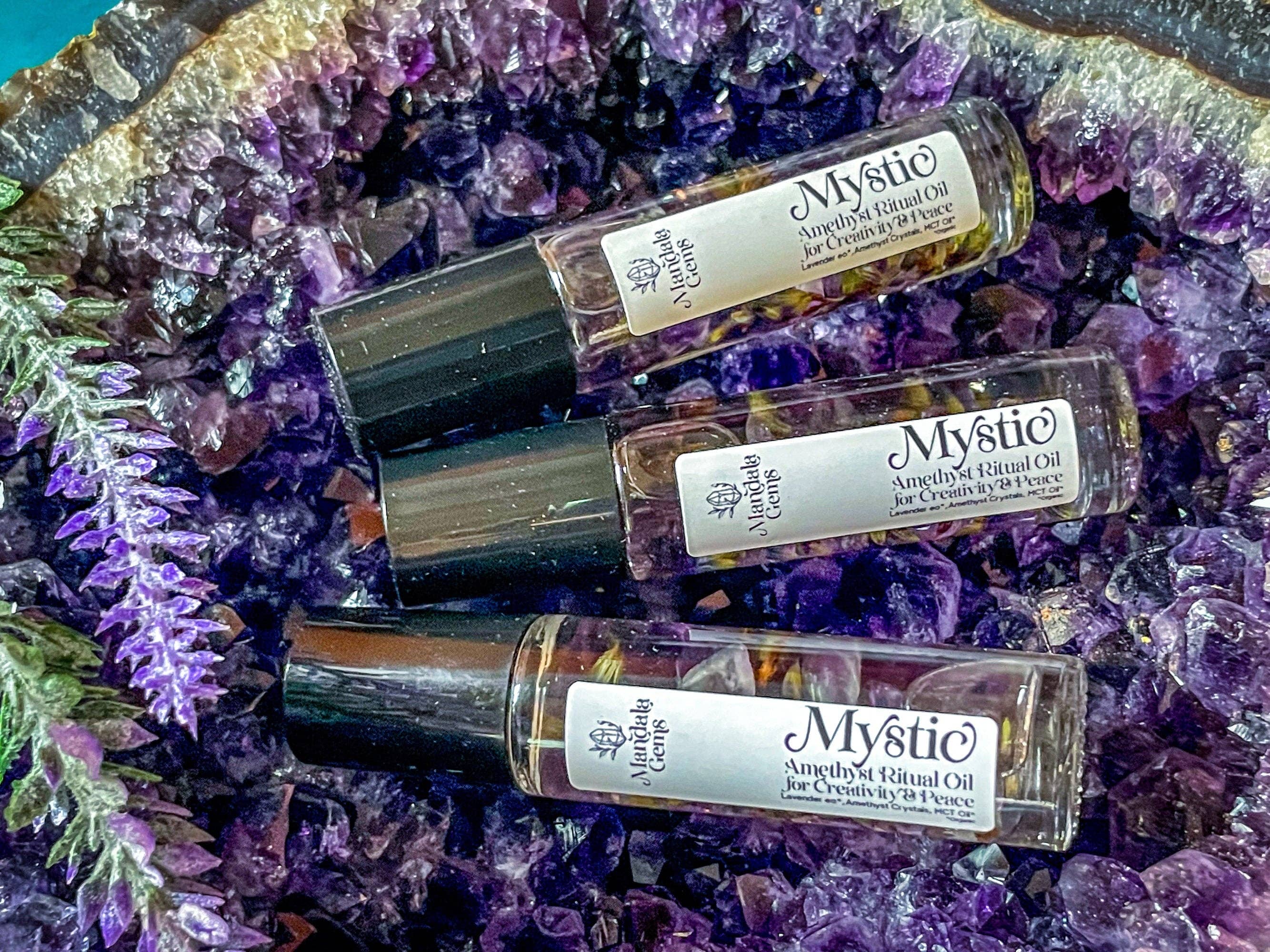 Mandala Gems – wholesale Essential oil roll-on – MYSTIC Roll On With Amethyst & Lavender essential oil roller8