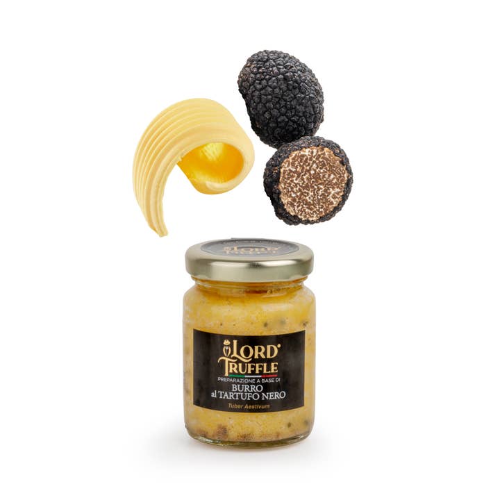 LORD TRUFFLE - Wholesale Sauce - Salted butter Black Truffle 80g, prepared with Italian milk1