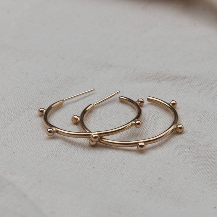 YEWŌ Collective - Wholesale Hoop Earrings - Bentu Hoops (Sm / Lg)5