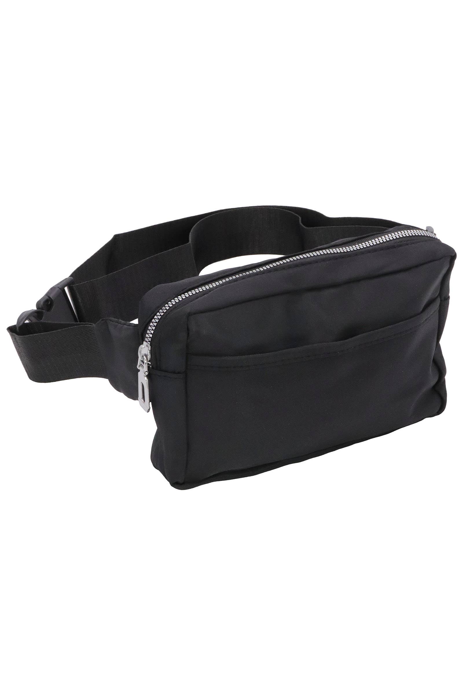 ASSORTED Minimal Matte Solid Belt Bum Fanny Pack for wholesale on Faire1