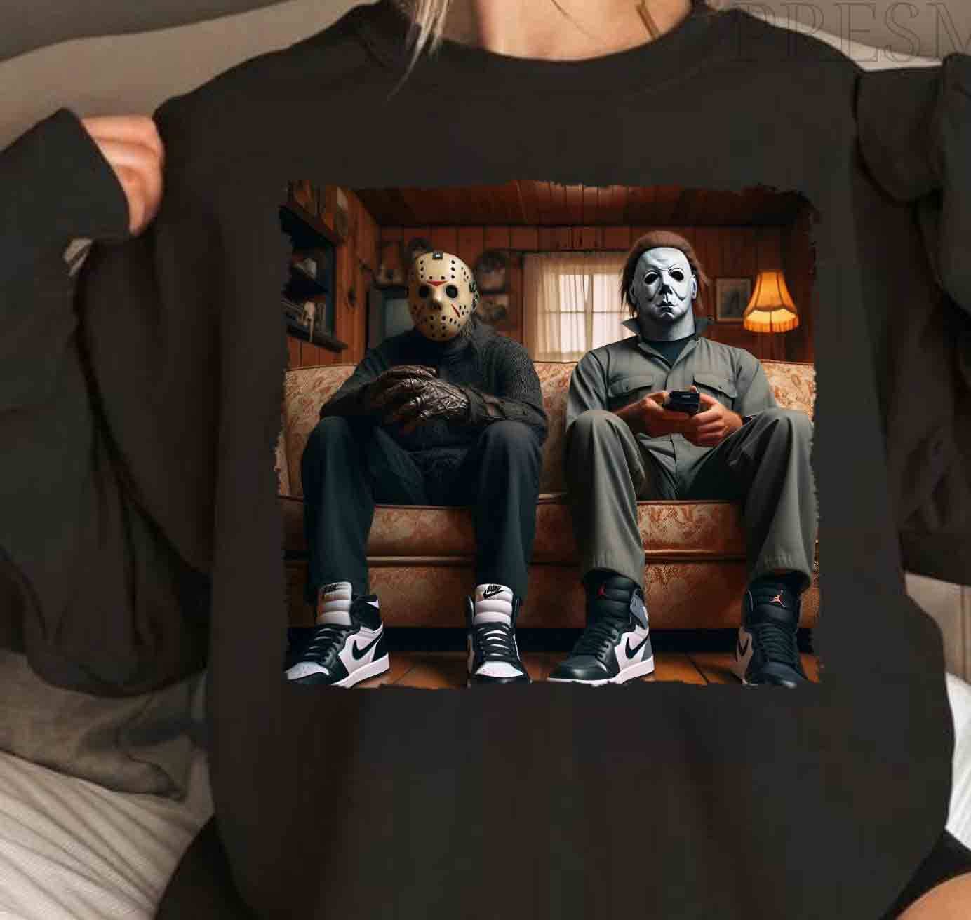 NVC Ecommerce LLC – wholesale T-shirt (graphic) – women's – Michael Myers Sweatshirt, Jason Movie Halloween Shirt0