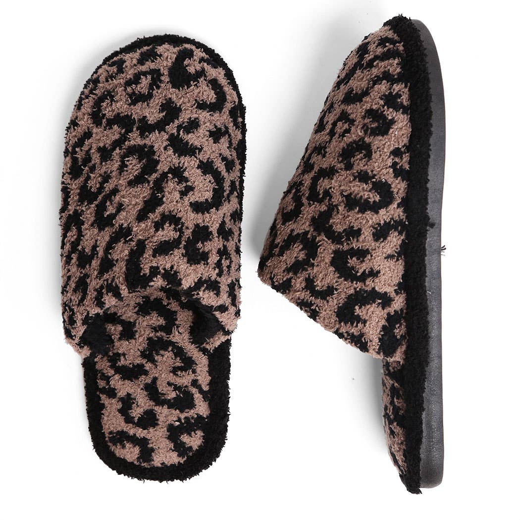 Fashion City - Vendita all'ingrosso Pantofole - Donna - Pantofola invernale con motivo leopardato morbido22