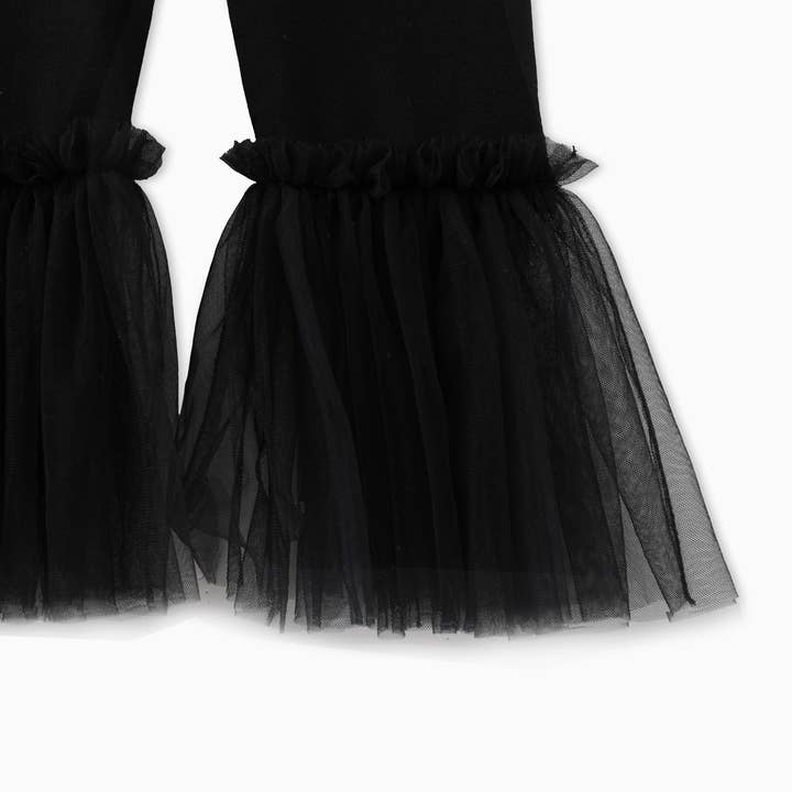 PatPat - Wholesale Fashion Leggings - Kids - Baby Girl Solid Color Mesh Splice Leggings2