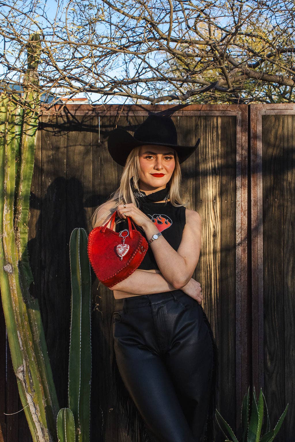 Adela Artisan Made LLC - Wholesale Crossbody Bag - Women's - Red Heart Leather Purse21