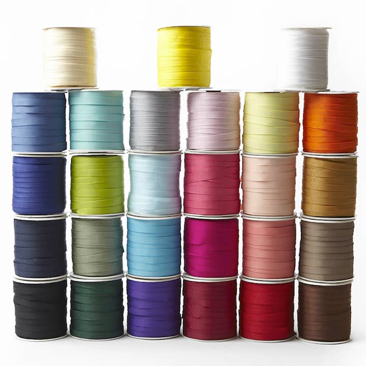 May Arts Ribbon - Wholesale Ribbon - Gift Wrapping - 3/8" Ivory 225 Denier Classic Grosgrain Ribbon1